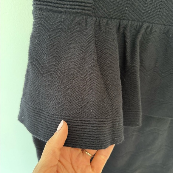 Sandro Black Sleeveless Peplum Mini Dress size 2 EUC - Picture 2 of 8